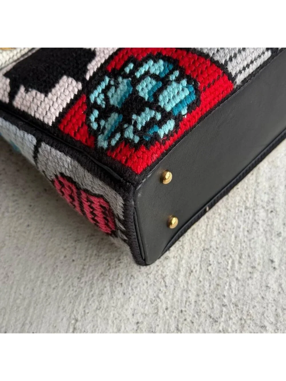 Chanel Precious Symbol Needle Point Multicolor Bag